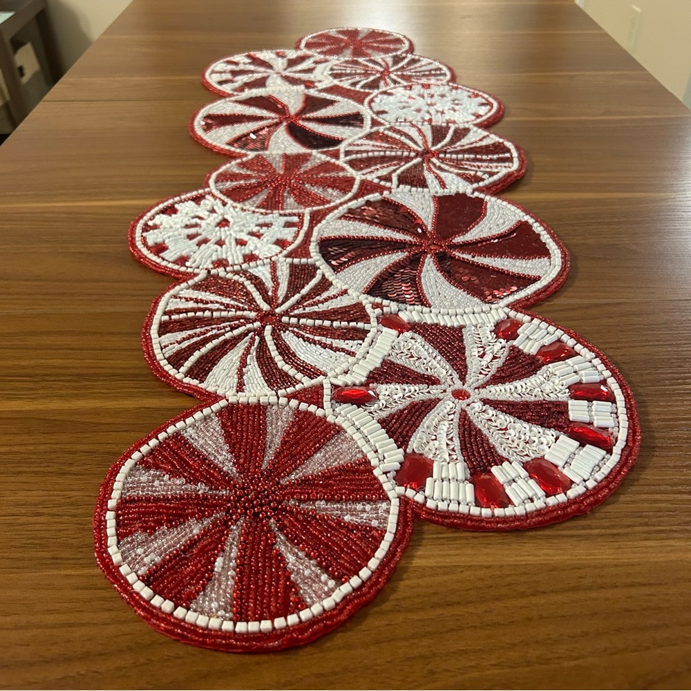 Pier 1 Imports Peppermint Table Runner